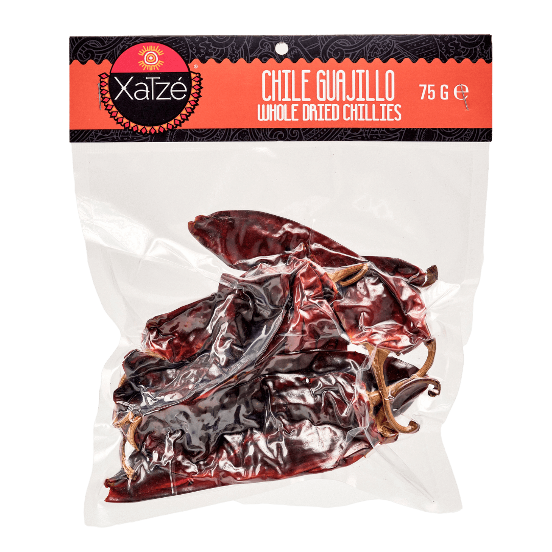 Xatze Guajillo Chili getrocknet 75g Packung front