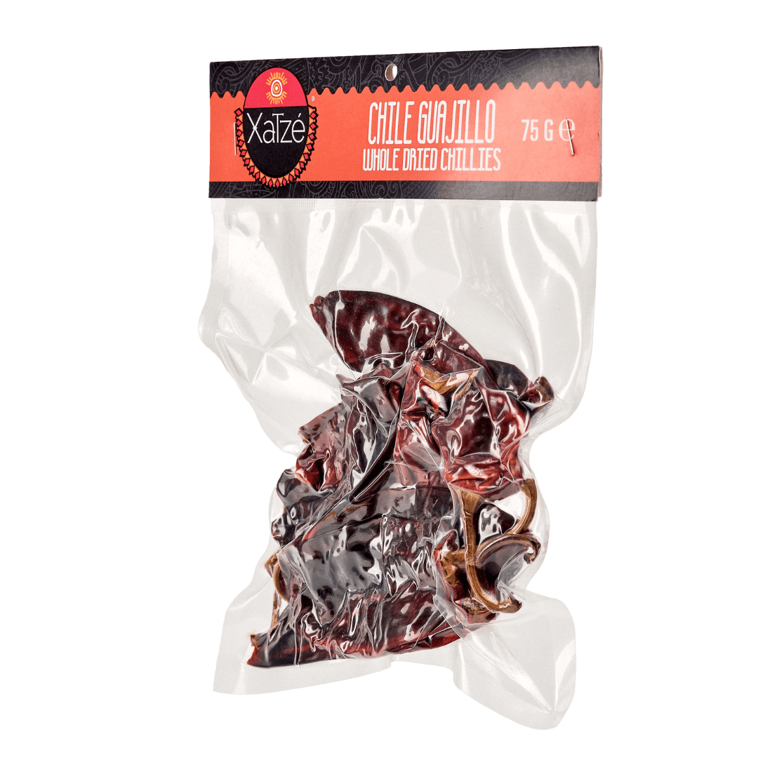 Xatze Guajillo Chili getrocknet 75g Packung seitlich