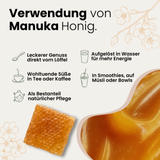 Premium Manuka-Honig MGO 400+ im lichtundurchlässigen Glas