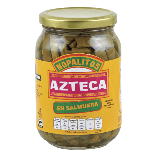 (WANTED) Nopales Kaktus Streifen grob geschnitten im Glas von Azteca 460 g - MexicoMiAmor