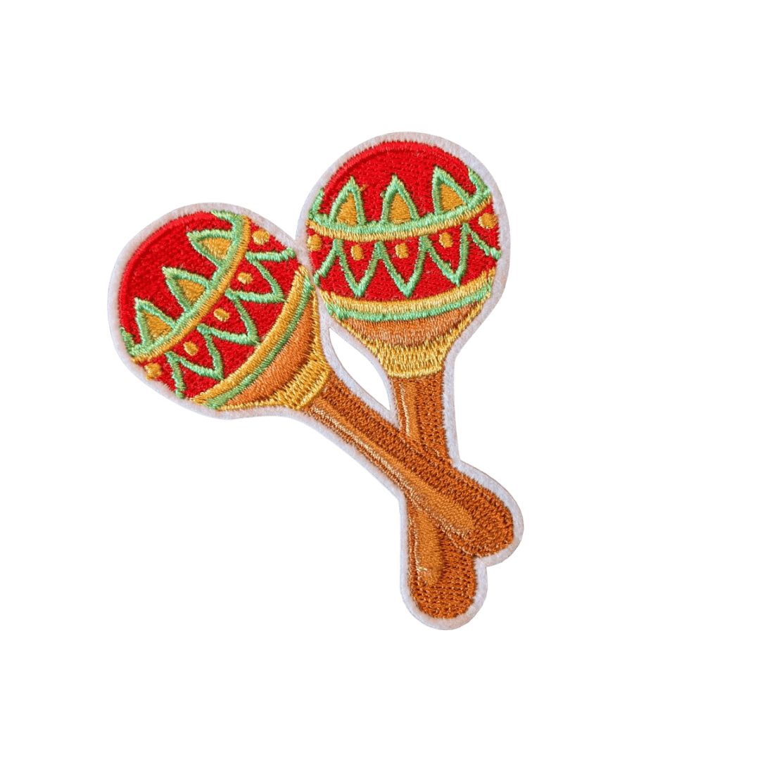 Iron-on Patch image with Mexican motifs as a set or individually