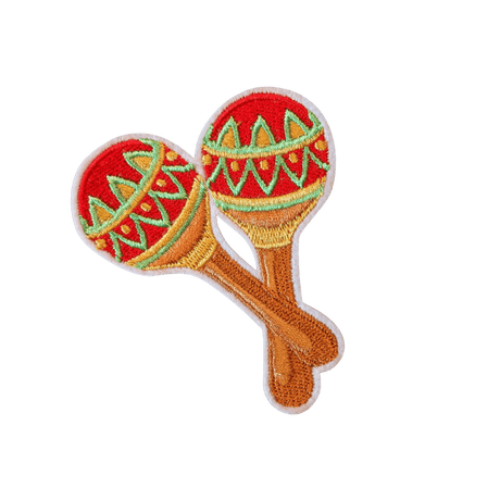 Iron-on Patch image with Mexican motifs as a set or individually