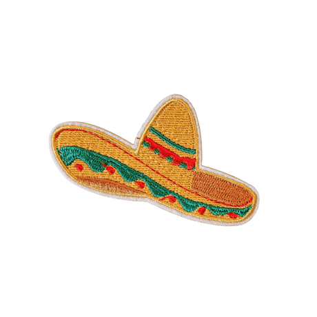 Iron-on Patch image with Mexican motifs as a set or individually