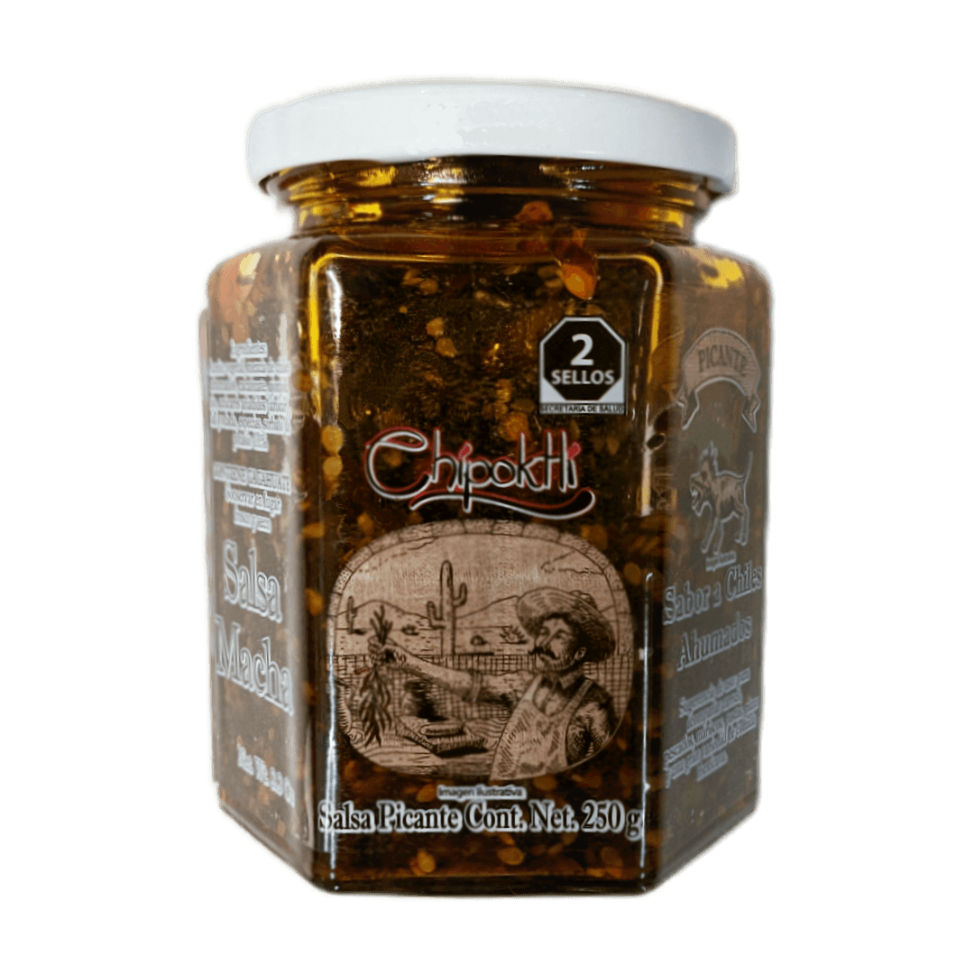 Salsa Macha Picante / Scharfe Chilisauce von Chipoktli 250g – MexicoMiAmor