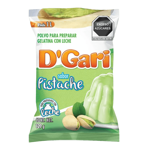 Jello / Gelatina PISTACHIO / PISTACHE of D'Gari 120g