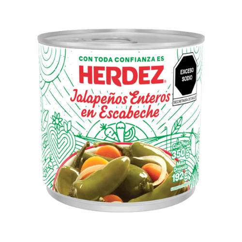 Ganze Jalapeno Chili Enteros en Escabeche von Herdez 200g