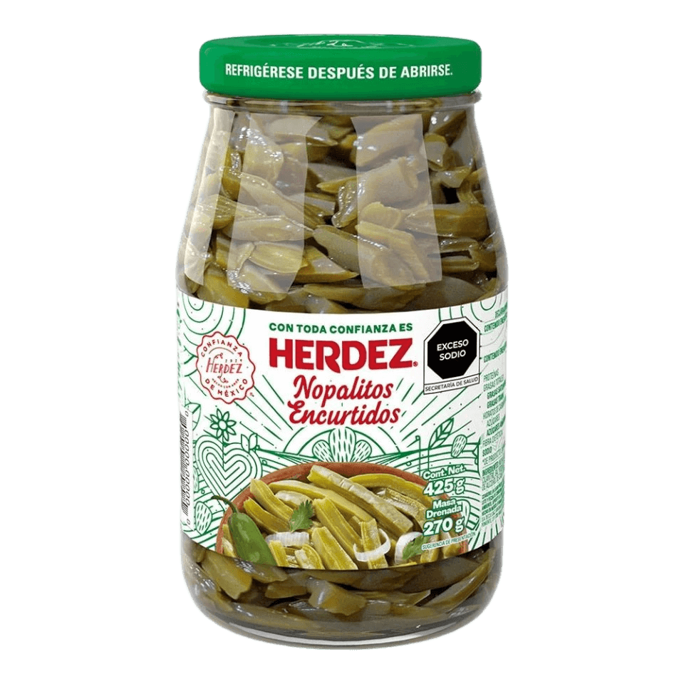 Nopales Kaktus Streifen im Glas von Herdez 425g