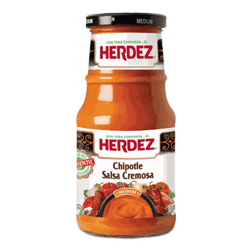 Salsa Chipotle Cremosa Herdez frasco de 434 gr.