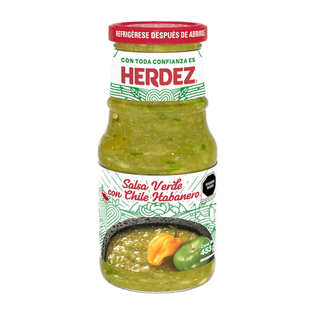 Salsa Verde con Chile Habanero von Herdez 453g