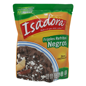 Frijoles Refritos Negros - Schwarzes Bohnenmus von Isadora 430 g - MexicoMiAmor