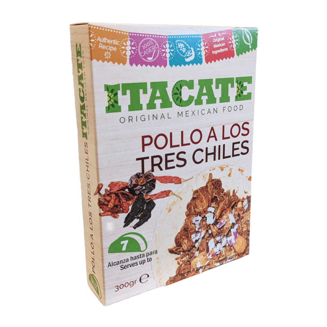 Pollo a los Tres Chiles / Hähnchen mit Chili Taco Fleisch von Itacate 300g