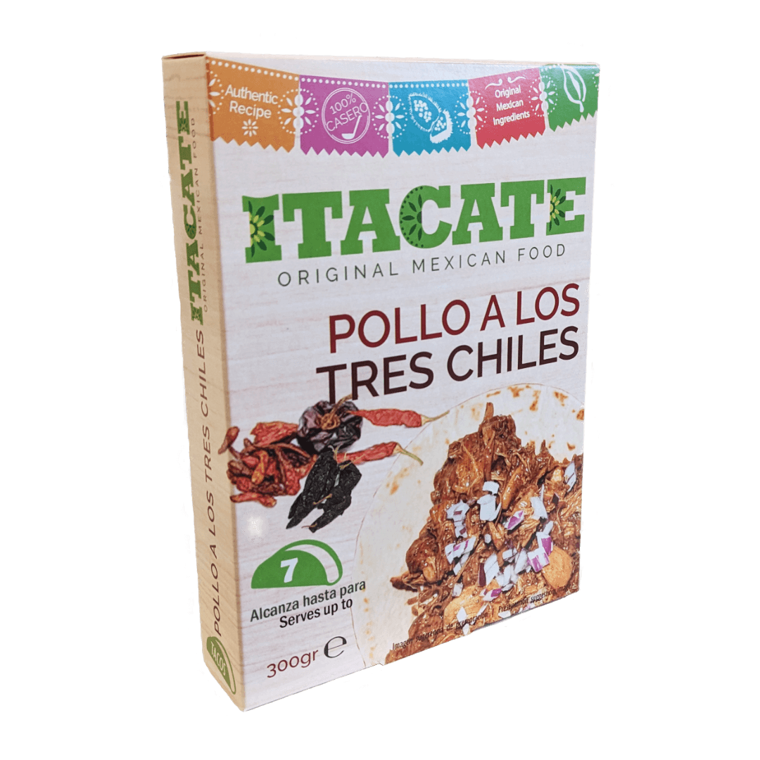 Itacate Pollo a los tres Chiles 300 gr.