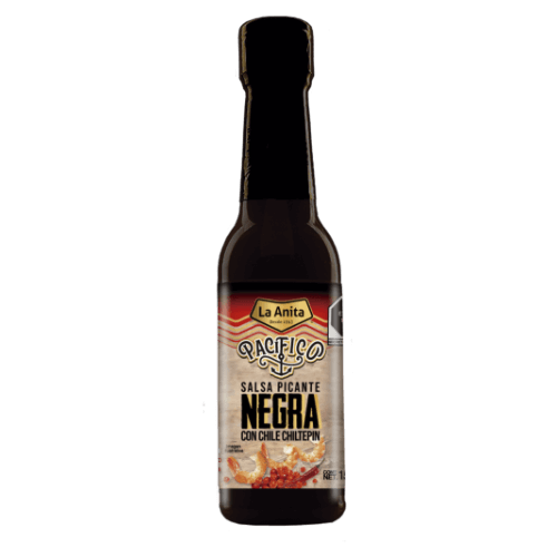 Salsa Pacifico Picante Negra con Chile Chiltepin from La Anita 150ml (BBD APR-2025)