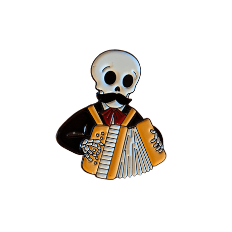 Mexikanische Mariachi Dia de los Muertos Pins / Buttons 5er Set und einzeln