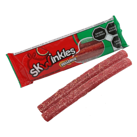 Skwinkles Sandia / Watermelon flavor Mexican candy from Chamoy 12 pieces 280g