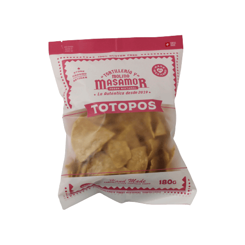 Totopos / Tortilla Chips from yellow corn by Masamor 180g