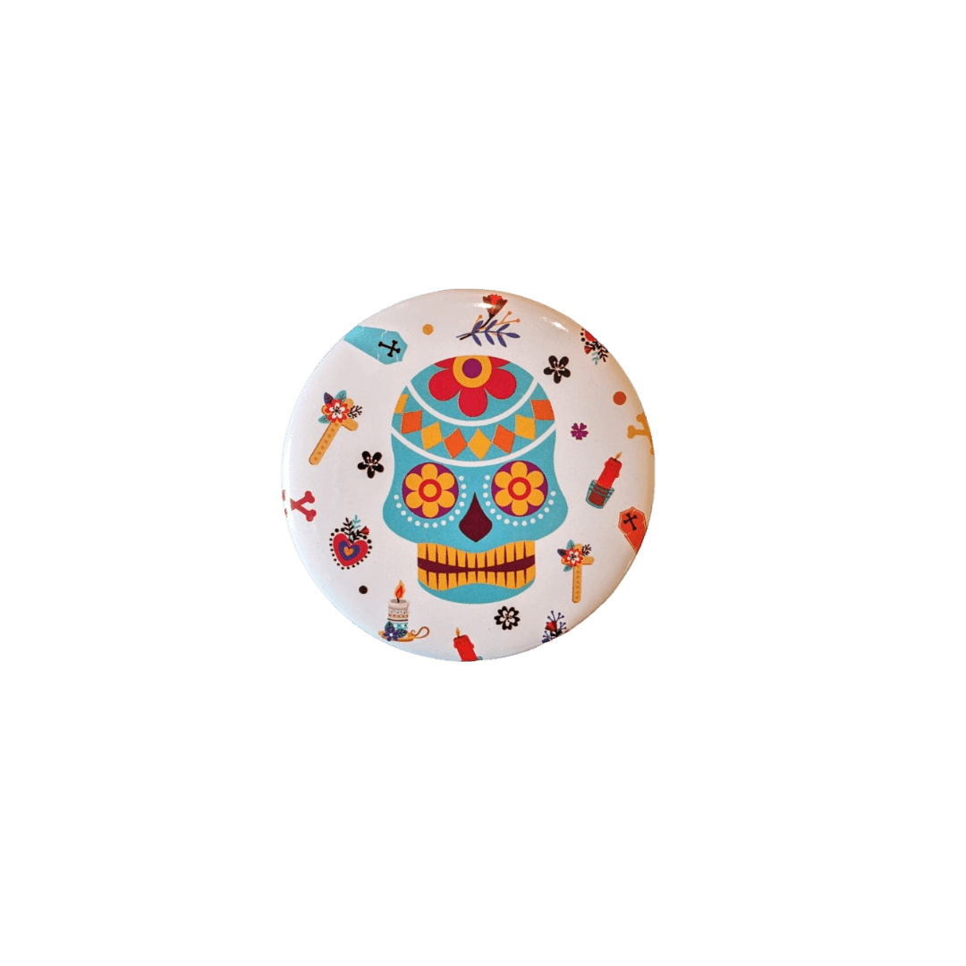 Mexikanische bunte Ansteck Pins / Buttons für z.B. Rucksäcke 12er Set und einzeln