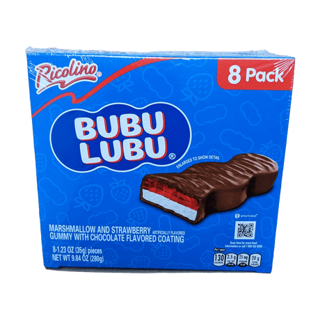 Bubu Lubu Schokoriegel mit Erdbeer und Marshmellow Creme