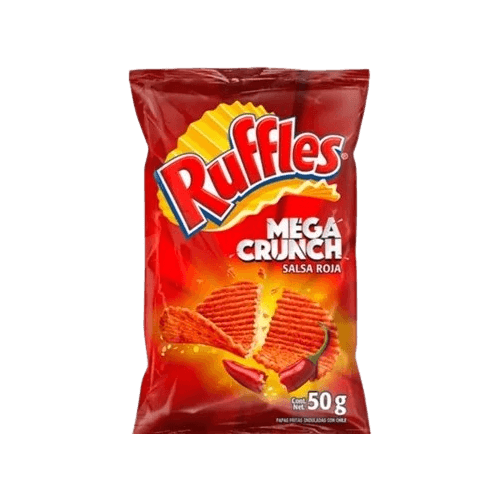 Ruffles Mega Chrunch-Salsa Roja / Sabritas 50 gr.