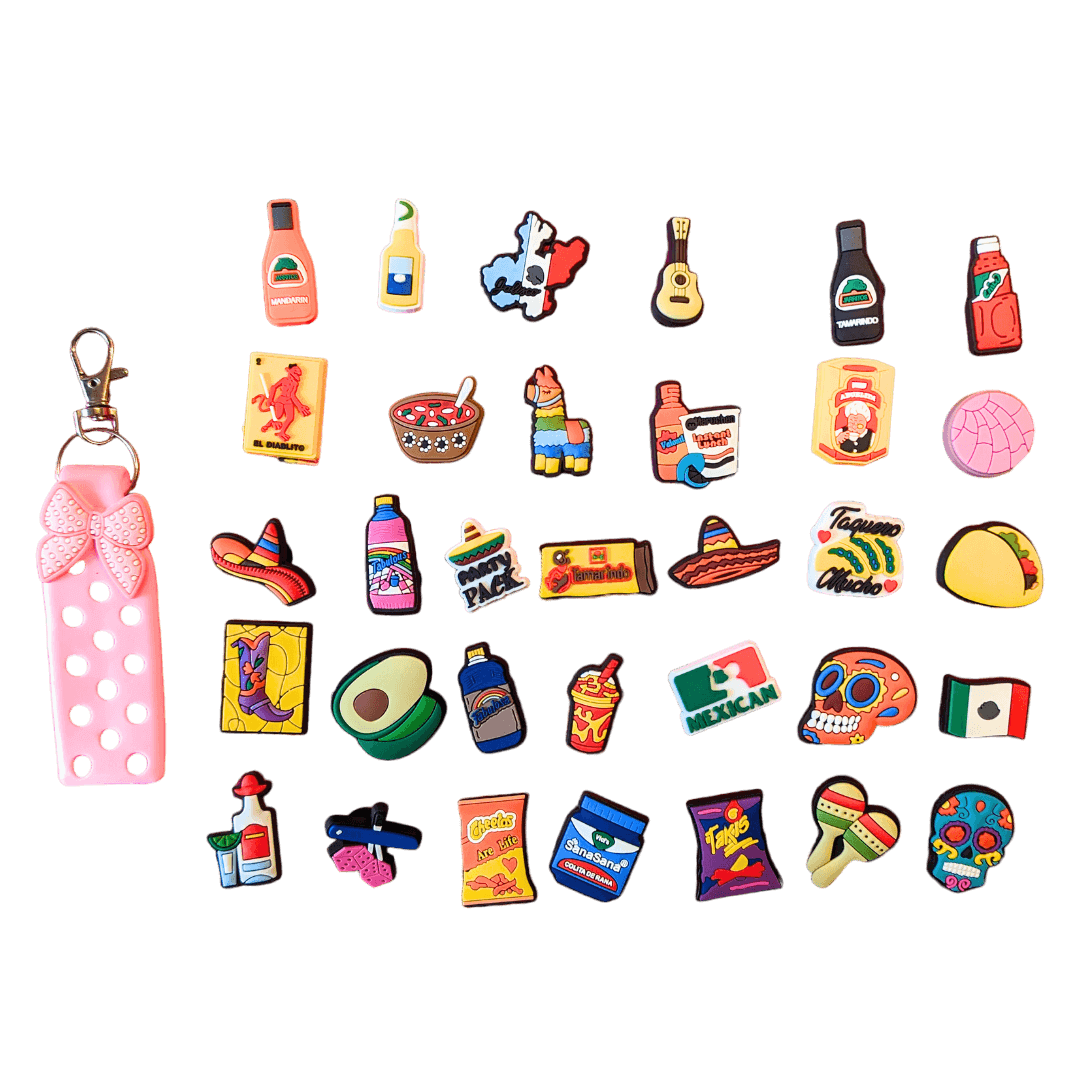 Llavero / Charms-Pines para zapatos con motivos mexicanos